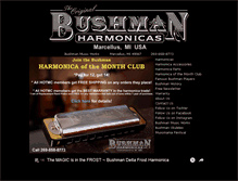 Tablet Screenshot of bushmanharmonicas.com